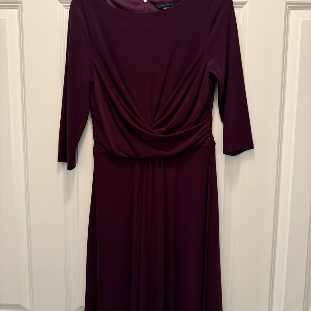 Tommy Hilfiger Plum Long Sleeve Dress
